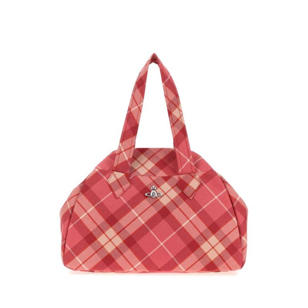 Vivienne Westwood Women Embroidered Fabric Large Archive Shopping Bag